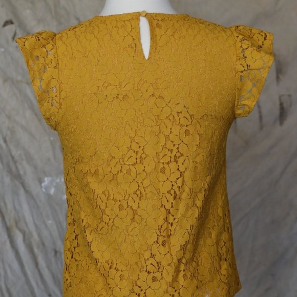 Xhilaration cap sleeve lace top size XS - Picture 4 of 5